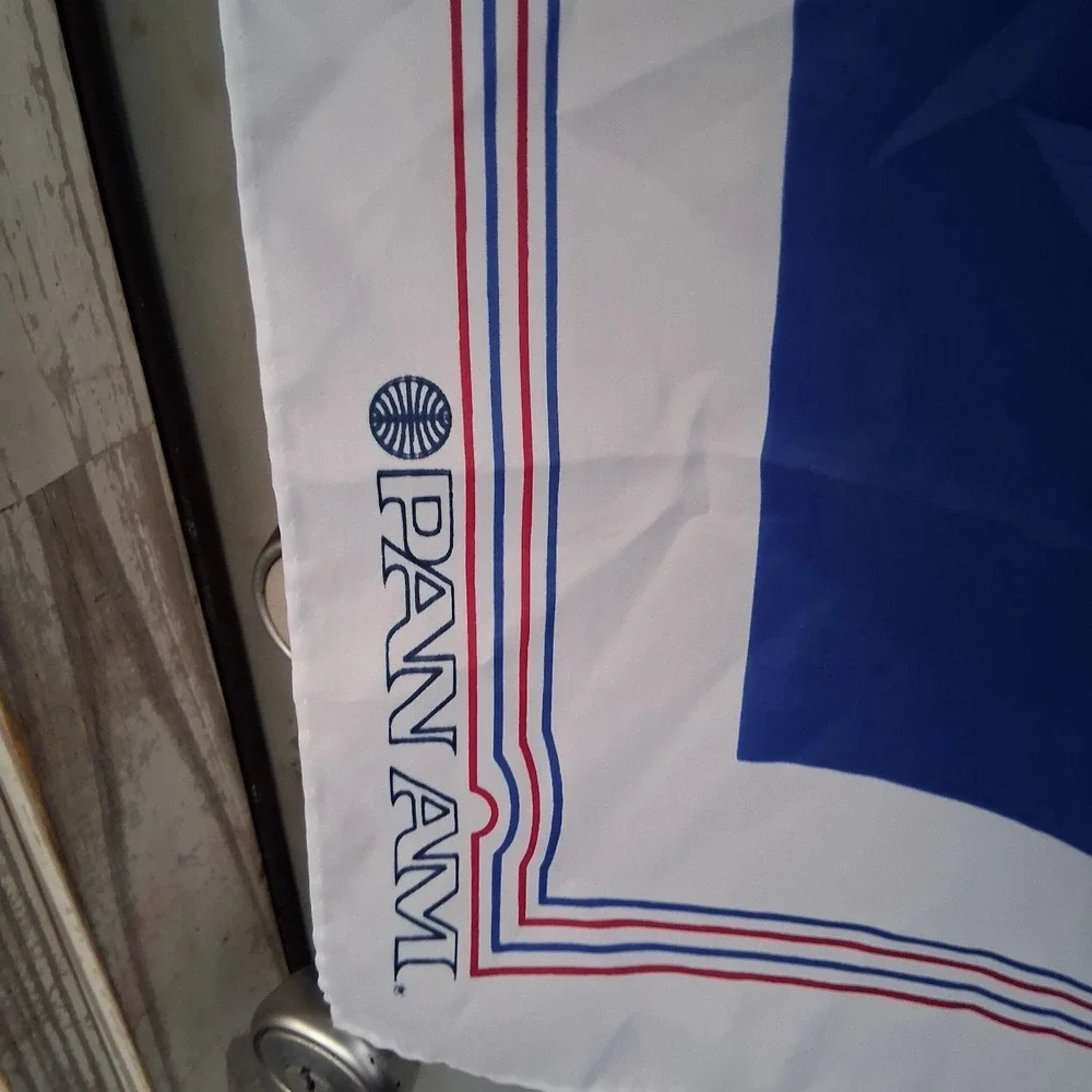 Vintage Pan Am Female Airport Employee Neck Scarf Aviation Memorabilia